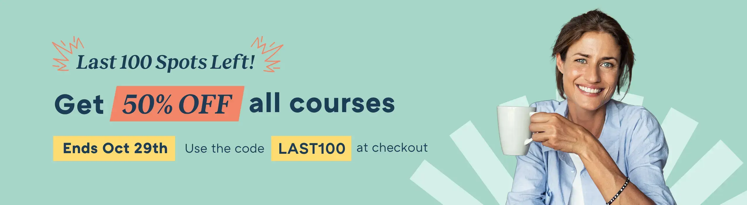 Final Intake Sale- 50% Off All Courses